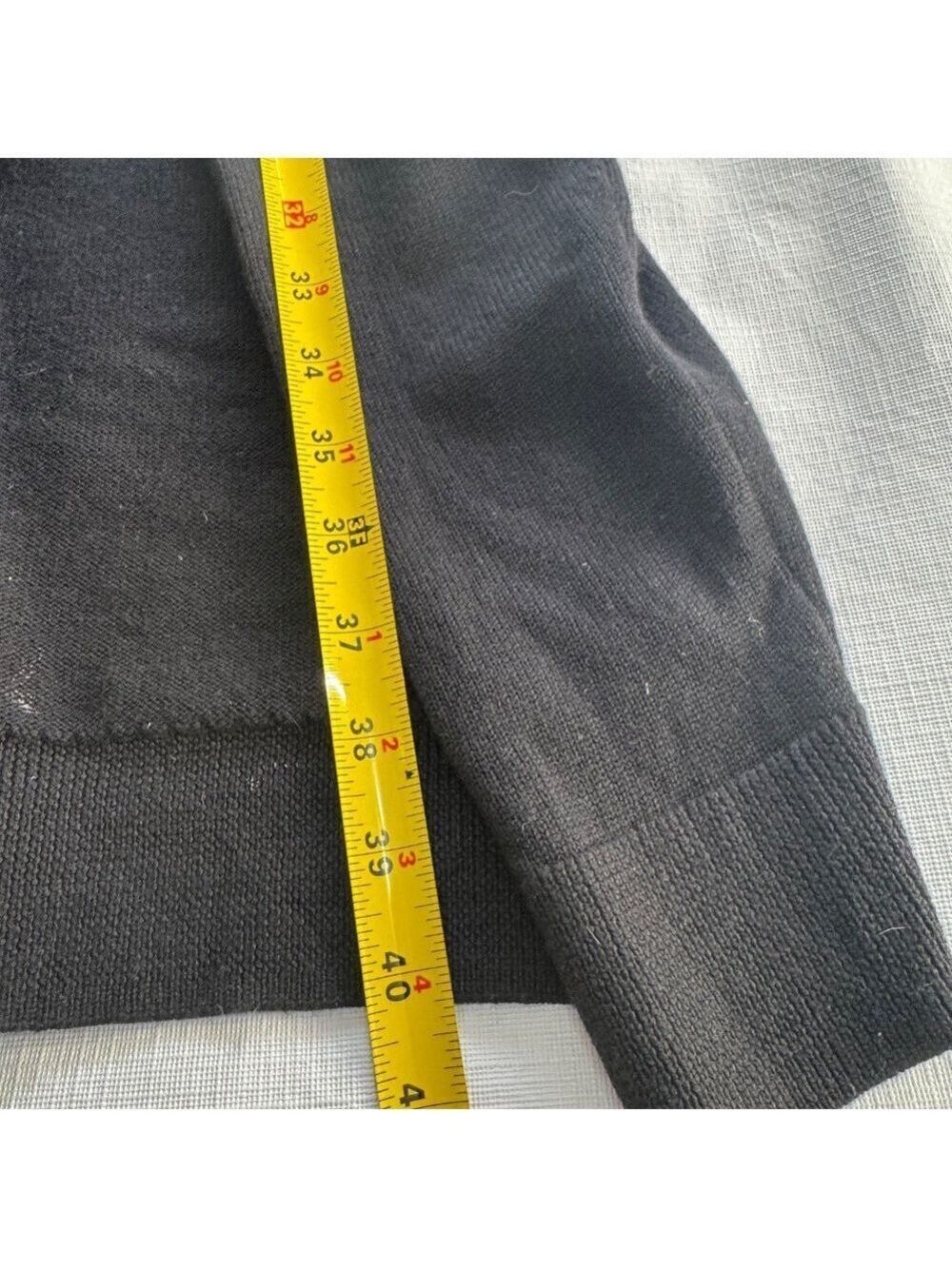 Aritzia Wilfred Cyprie LongSleeve Mockneck Sweater Merino Wool Slit with Fit S-M - Picture 11 of 12